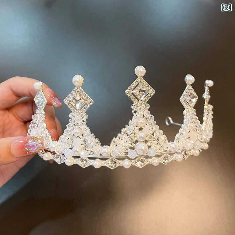 フロントップ楽天市場店のティアラ レディース カチューシャ 王冠 ヘアアクセサリー 髪飾り ヘッドドレス プリンセス 結婚式 ブライダル 二次会 ジルコニア ラインストーン 合金 金属 電気メッキ加工 高級感 輝き ゴールド シルバー ピンク 華やか ゴージャス エレガント｜アングル3