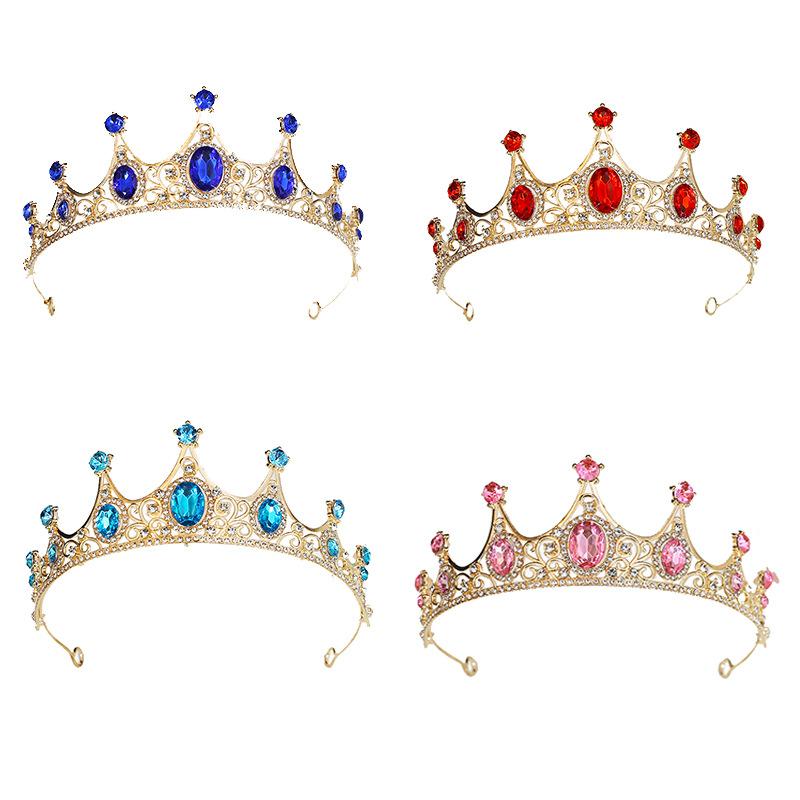 ティアラ キッズ 女の子 子供 王冠 髪飾り ヘアアクセサリー ヘッドドレス カチューシャ プリンセス 誕生日 発表会 結婚式 合金 ジルコ..