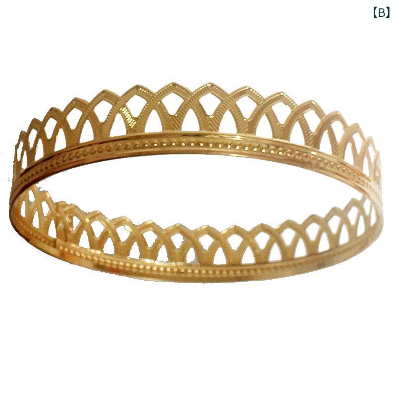 王冠 メンズ レディース ティアラ プリンス フルクラウン ヘッドドレス ヘアアクセサリー 金属製 電気メッキ加工 結婚式 誕生日 パーティー 高級感 ゴージャス アンティーク調 欧米風 キラキラ ゴールド シルバー 3
