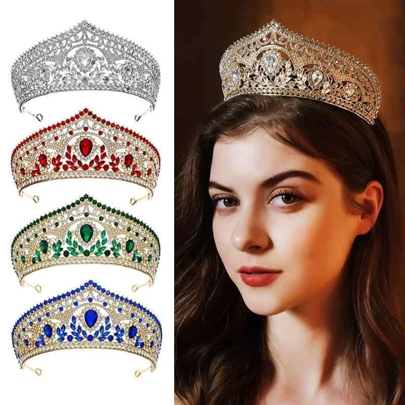 王冠 レディース ヘアアクセサリー 髪飾り ヘッドドレス ティアラ バロック風 高級感 ラインストーン ..