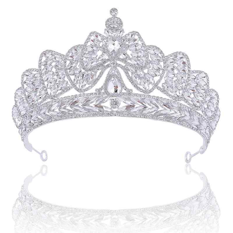 ティアラ レディース 王冠 クラウン 花嫁 結婚式 披露宴 パーティー ブライダル ヘアアクセサリー 髪飾..