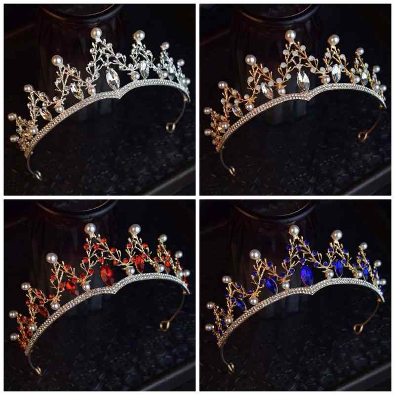 ティアラ 子供 女の子 王冠 ヘアアクセサリー 髪飾り プリンセス 発表会 舞台 誕生日 高級感 ゴージャス ジルコニア クリスタル 合金 電気メッキ加工 シルバー ゴールド レッド 華やか かわいい キラキラ フォーマル ドレス