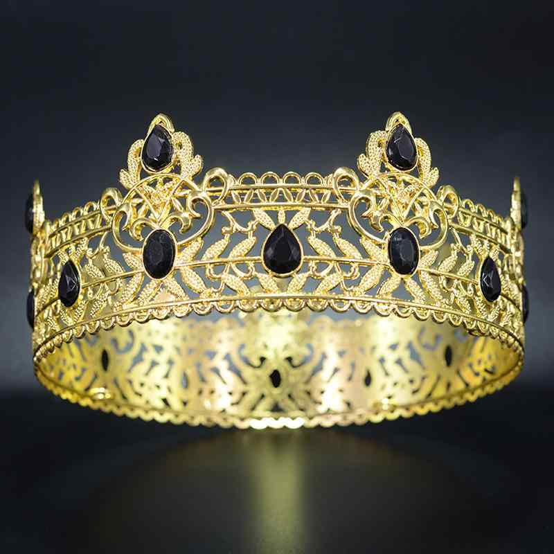 王冠 メンズ レディース ティアラ ヘッドドレス 髪飾り バロック風 キング クイーン アンティーク調 結..