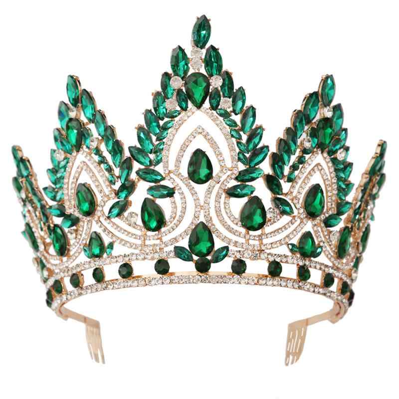 ティアラ レディース 王冠 髪飾り ウェディング パーティー コンテスト 欧米風 バロック調 クイーン ク..