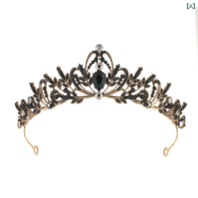 ティアラ レディース 王冠 髪飾り ヘアアクセサリー ヘッドドレス 結婚式 パーティ...