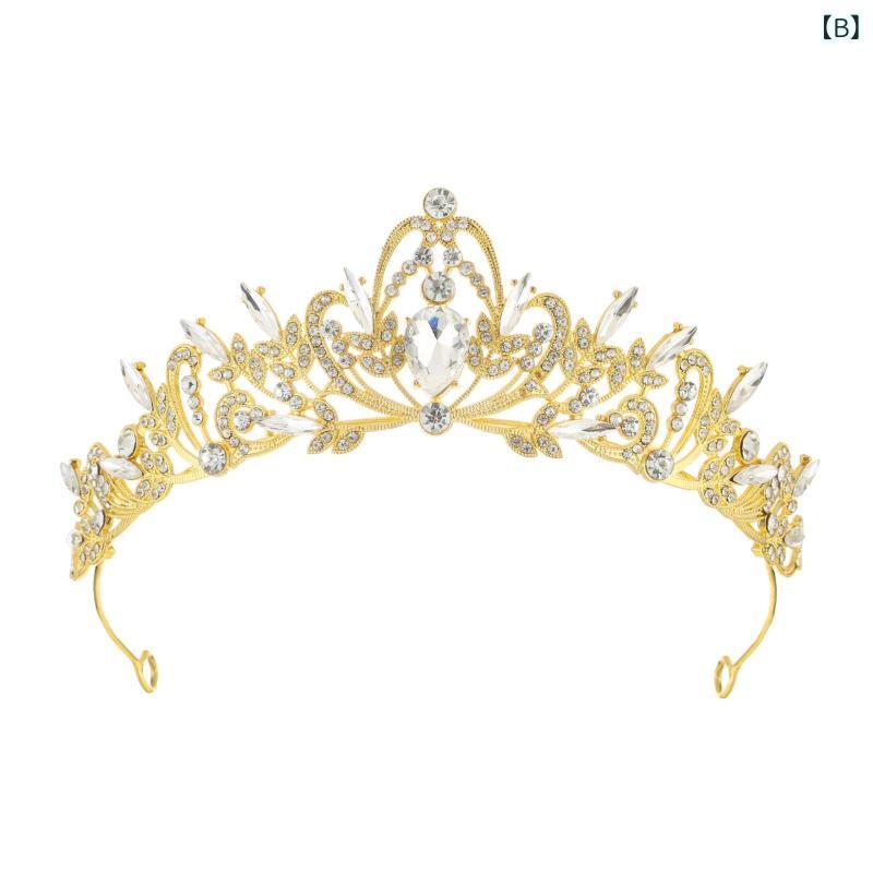 ティアラ レディース 王冠 髪飾り ヘアアクセサリー ヘッドドレス 結婚式 パーティ...
