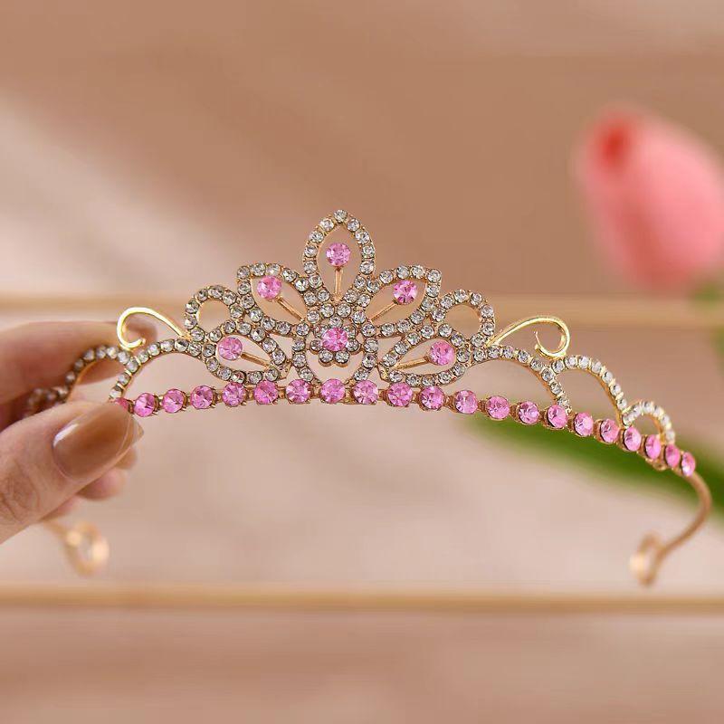 ティアラ 女の子 キッズ ヘアアクセサリー 王冠 クラウン プリンセス クリスタル キラキラ 髪飾り 子供..
