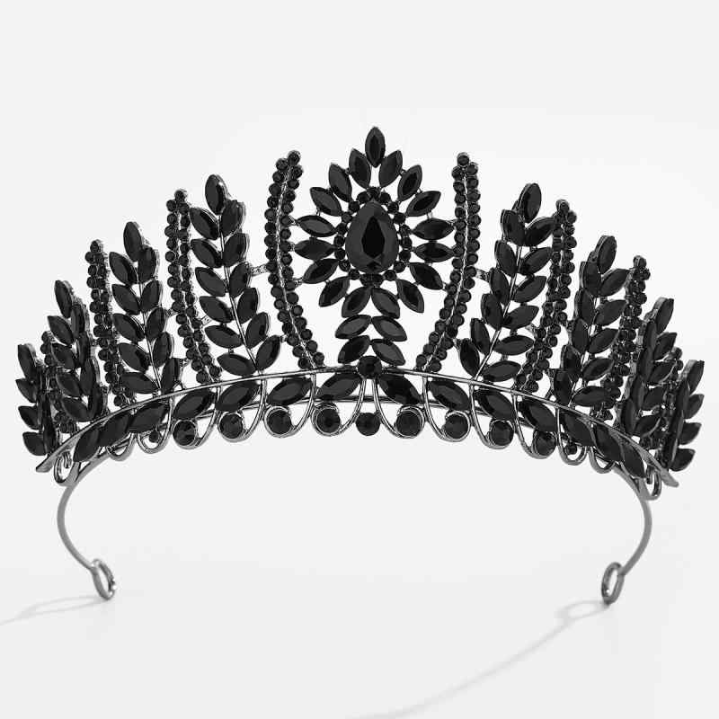 ヘアアクセサリー レディース クラウン ティアラ 王冠 髪飾り 合金 電気メッキ加工 ラインストーン ジ..