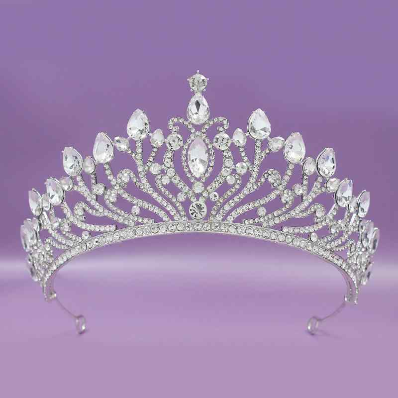 ティアラ レディース ヘアアクセサリー 髪飾り 王冠 ヘッドドレス クラウン 花嫁 結婚式 発表会 パーテ..