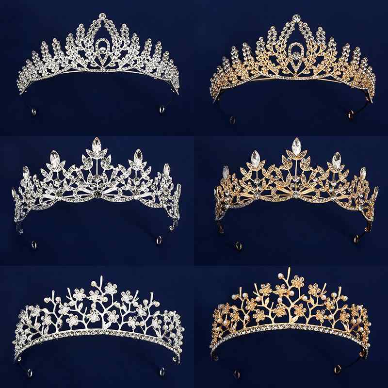 ティアラ レディース ヘアアクセサリー クラウン 王冠 髪飾り ヘッドドレス カチューシャ 結婚式 誕生..