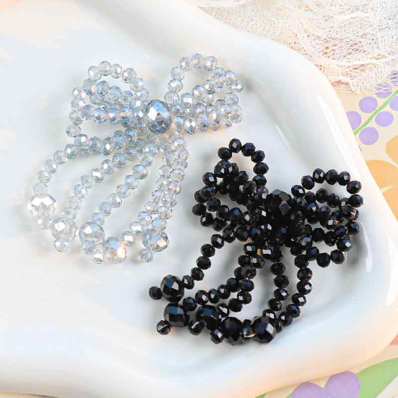 アクセサリーパーツ レディース 手芸材料 リボン 蝶結び ビジュー クリスタル タッセル ハンドメイド ..