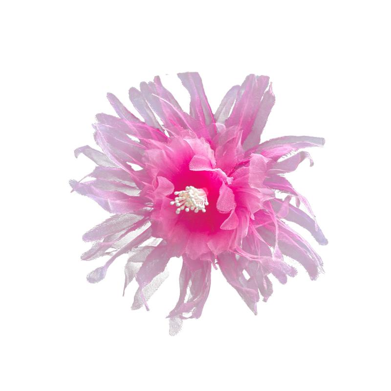 髪飾り レディース 牡丹 オーガンジー 紗 造花 モチーフ DIY ハンドメイド パーツ グラデーション 春夏..