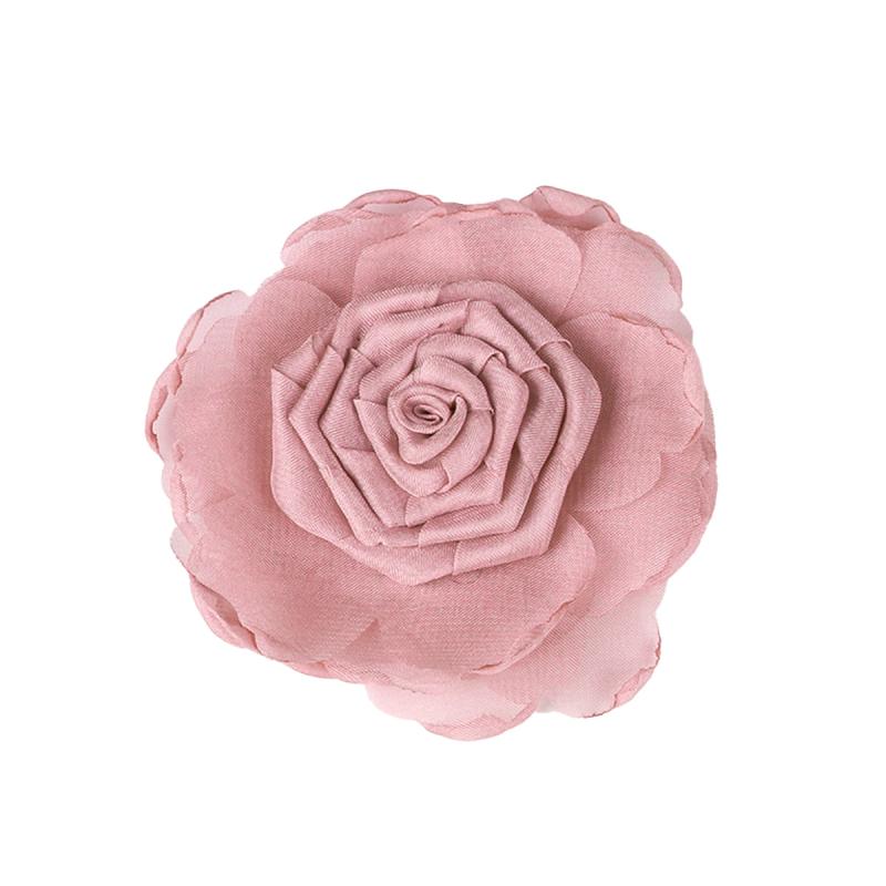 アクセサリーパーツ レディース コサージュ ブローチ オーガンジー フラワー 薔薇 DIY 素材 布製 ハン..