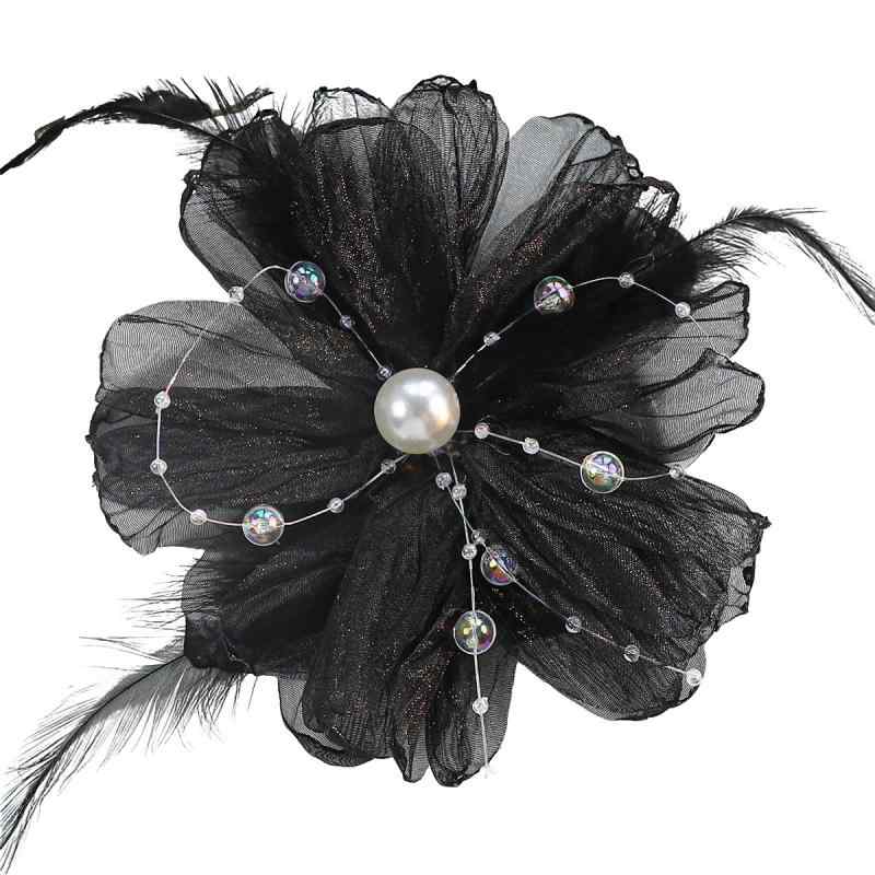 手芸パーツ レディース オーガンジー フラワー 花 モチーフ フェイクパール ハンドメイド 大ぶり 透け..