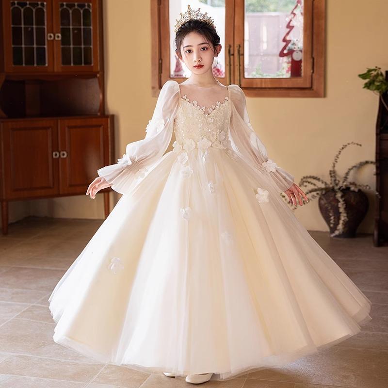 ドレス 女の子 キッズ 子供 ワンピース 発表会 結婚式 誕生日 プリンセス チュール...