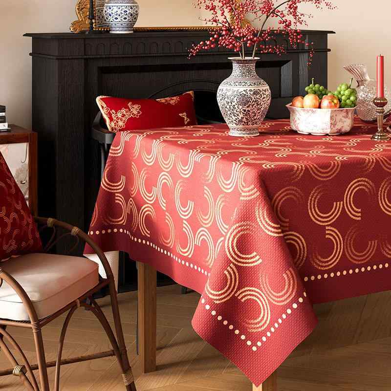 ・スタイル: チャイニーズスタイル・適用シーン: ダイニングテーブル、コーヒーテーブル・機能: 防水・形状: 長方形・サイズ: 100x160cm、140x100cm、140x180cm、120x180cm、140x140cm、140x22...