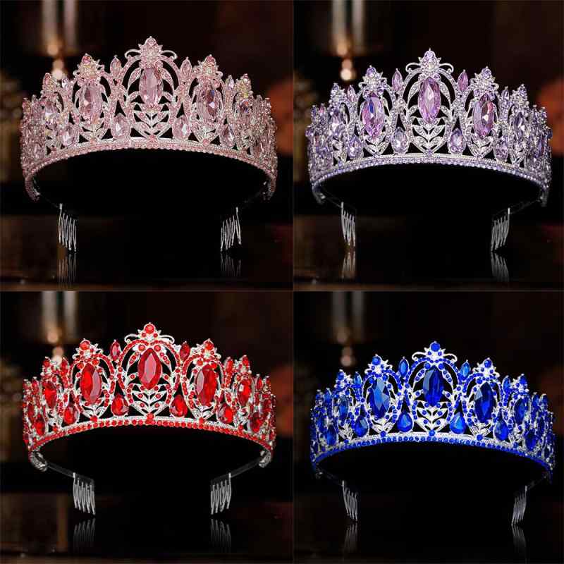 ティアラ レディース 王冠 髪飾り ヘアアクセサリー ブライダル ウェディング 結婚式 誕生日 披露宴 ク..