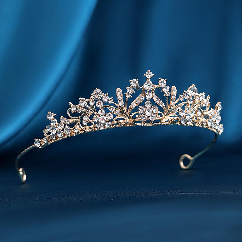 ティアラ レディース 王冠 ヘッドドレス ヘアアクセサリー 合金 ラインストーン ジルコニア 梅の花 花..