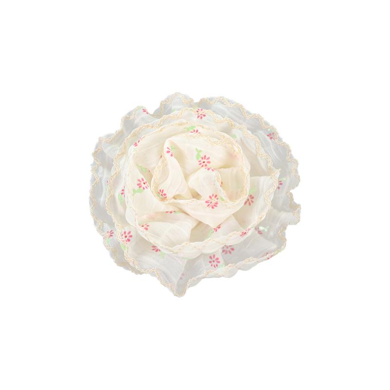 ヘアアクセサリー レディース DIY 造花 ハンドメイド 布製 ひまわり 薔薇 スイート かわいい 春夏 レッ..