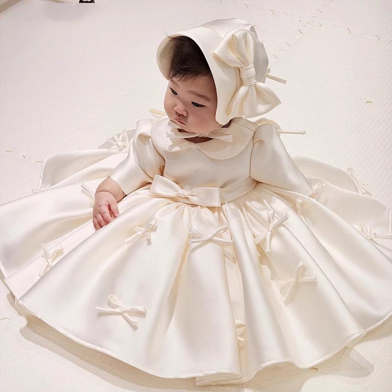 Rakuten - ドレス 女の子 ベビー 発表会 誕生日 結婚式 プリンセス お姫様 衣装 チュール チュチュスカート パニエ ふわふわ キッズ 小学生 かわいい 高級感 ポリエステル 裏地 膝丈 Aライン ノースリーブ オールシーズン 子供用 ボリューム
