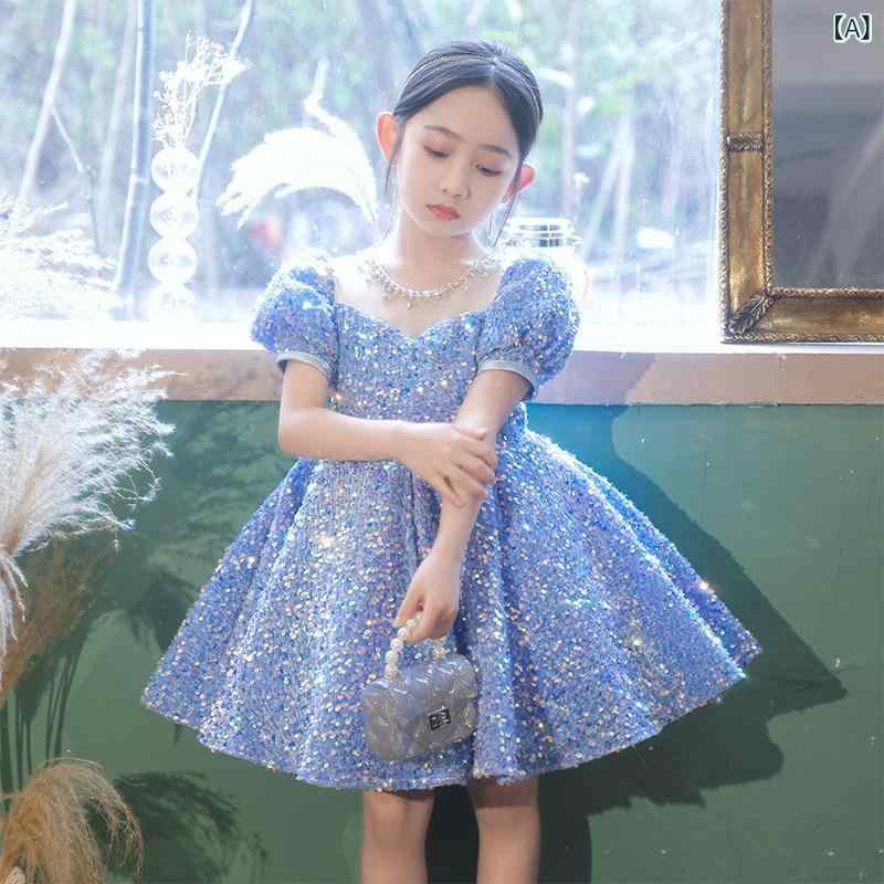 ドレス 女の子 キッズ 子供 発表会 演奏会 結婚式 フォーマル ワンピース セットアップ プリンセス かわいい リボン フリル レース 高級感 チュール ポリエステル フレア 裏地 ブルー ワインレッド 秋冬 2