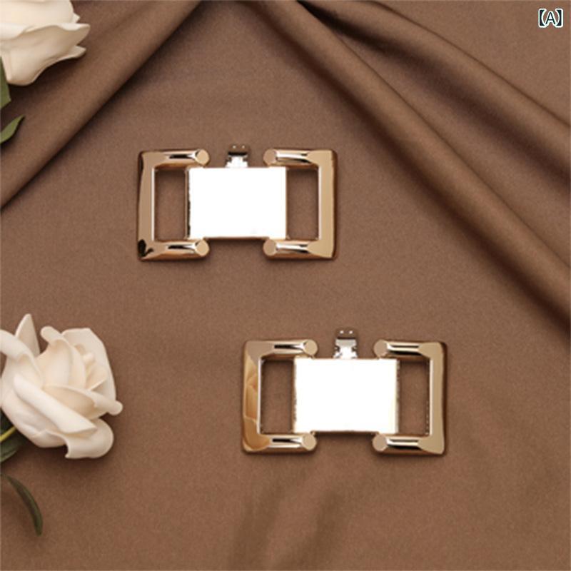 シューズアクセサリー レディース パーツ 靴飾り アルミ合金 金属 メタル ゴールド 結婚式 披露宴 フォーマル ハイヒール パンプス サンダル 取り外し可能 着脱簡単 高級感 おしゃれ かわいい 春夏