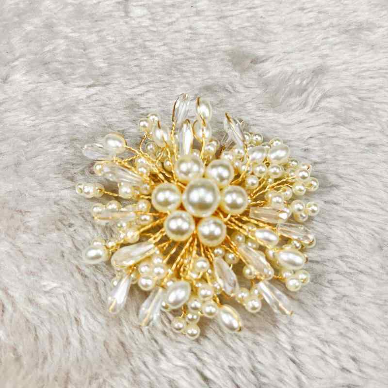 シューズアクセサリー レディース 靴飾り ビジュー ラインストーン ジルコニア パール風 結婚式 披露宴 パーティー パンプス ヒール ワ..