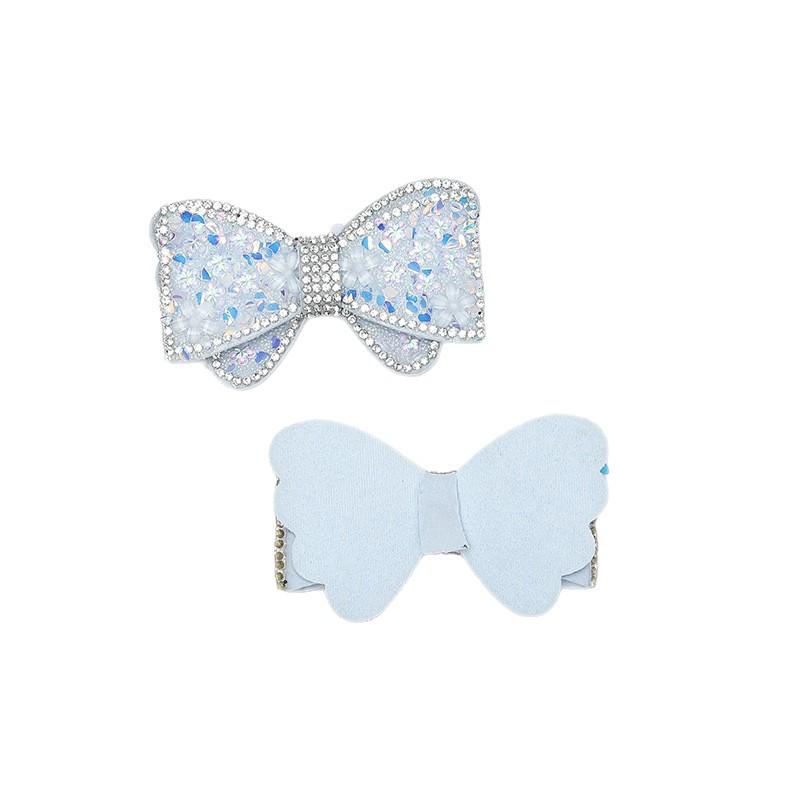 シューズアクセサリー キッズ 男の子 女の子 リボン ジルコニア ラインストーン キラキラ チャーム かわいい デコレーション 靴飾り スニーカー サンダル ブーツ オールシーズン ライトブルー ピンク ワンポイント パーティー カジュアル 通学