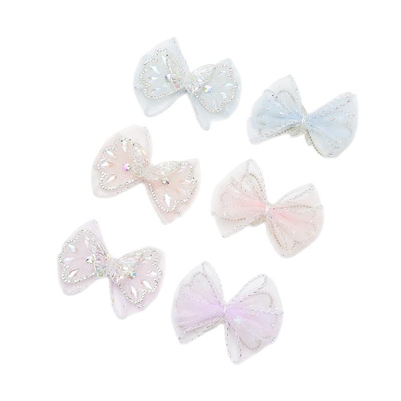 靴飾り 女の子 キッズ シューズアクセサリー パーツ リボン ウサギ プリンセス かわいい デコレーション ピンク ライトブルー パープル スニーカー サンダル パンプス 普段使い お出かけ 発表会