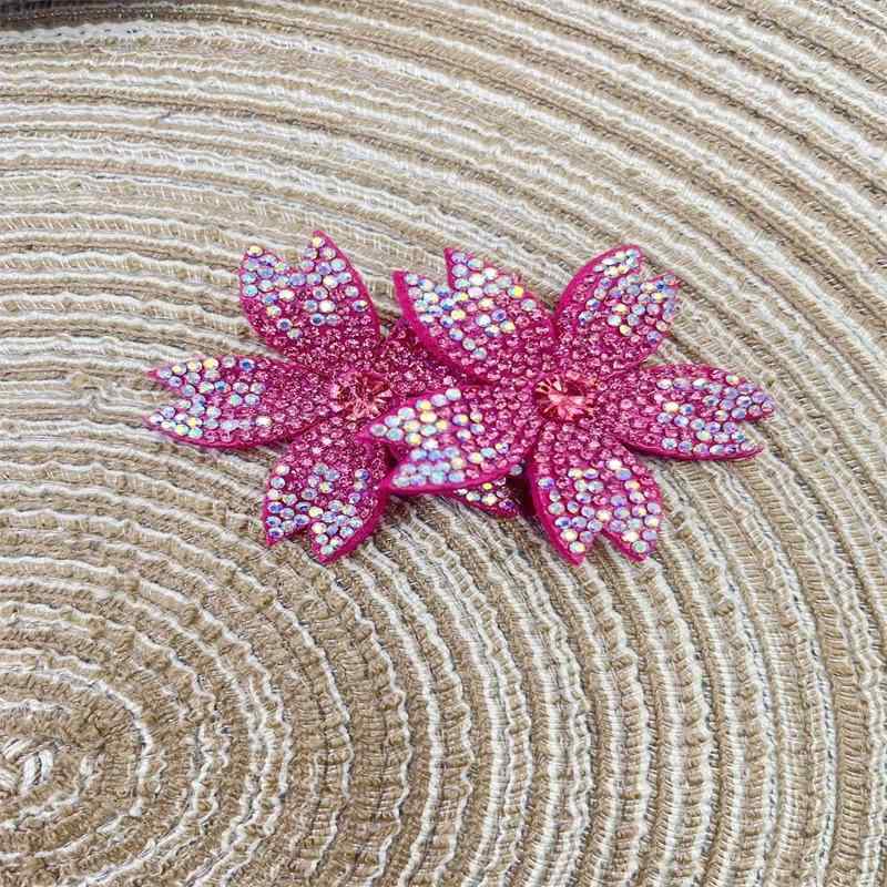 シューズ レディース 靴飾り シューズアクセサリー リボン ビジュー ラインストーン ジルコニア ハンドメイド デコレーション ヘア 結婚式 パーティー 入学式 春夏 高級感 かわいい ホワイト ローズ アプリコット