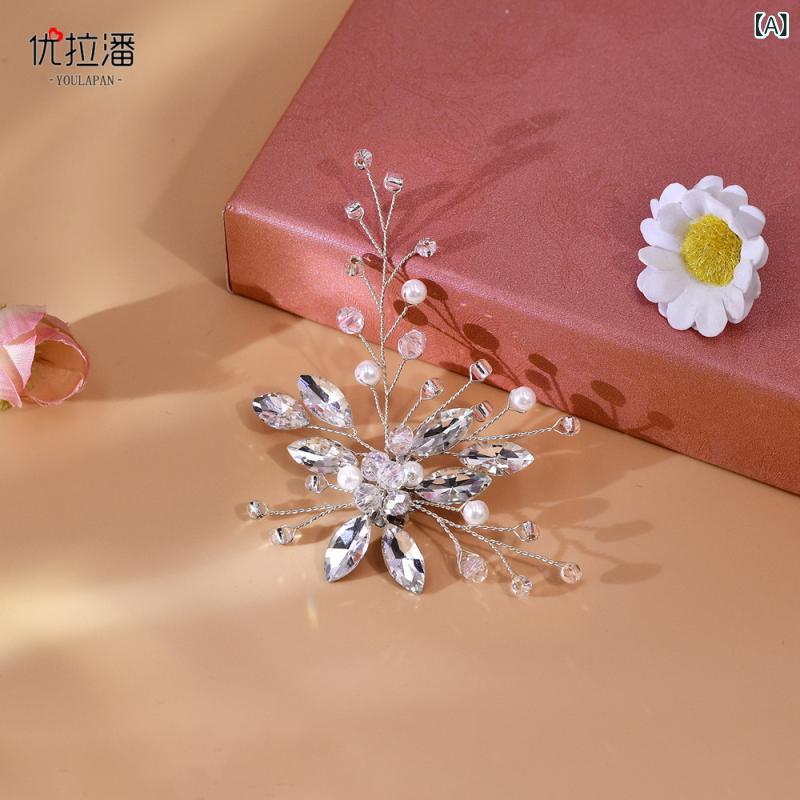 シューズアクセサリー レディース シュー 靴飾り ビジュー ラインストーン クリスタル 結婚式 披露宴 二次会 花嫁 パンプス ハイヒール サンダル キラキラ 高級感 シルバー フォーマル エレガント ゴージャス