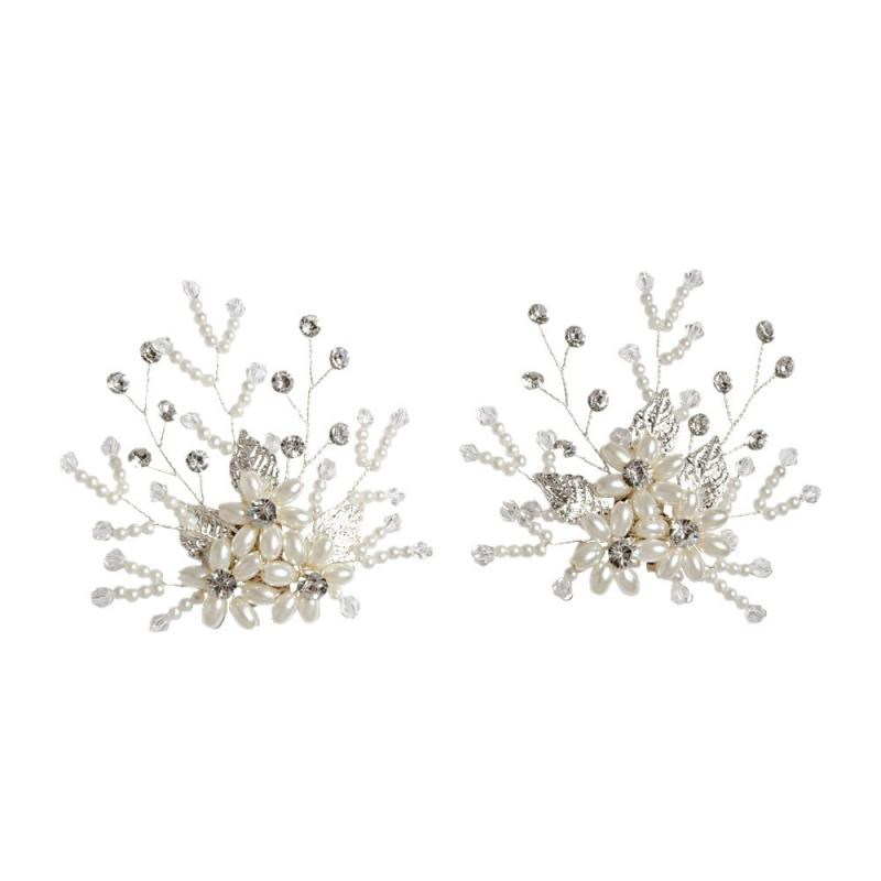 シューズアクセサリー レディース 靴飾り パール パール 花 フラワー 着脱式 ハンドメイド ブライダル 結婚式 パーティー パンプス サンダル ミュール クロッグ 装飾 華やか 上品 高級感 ホワイト オールシーズン