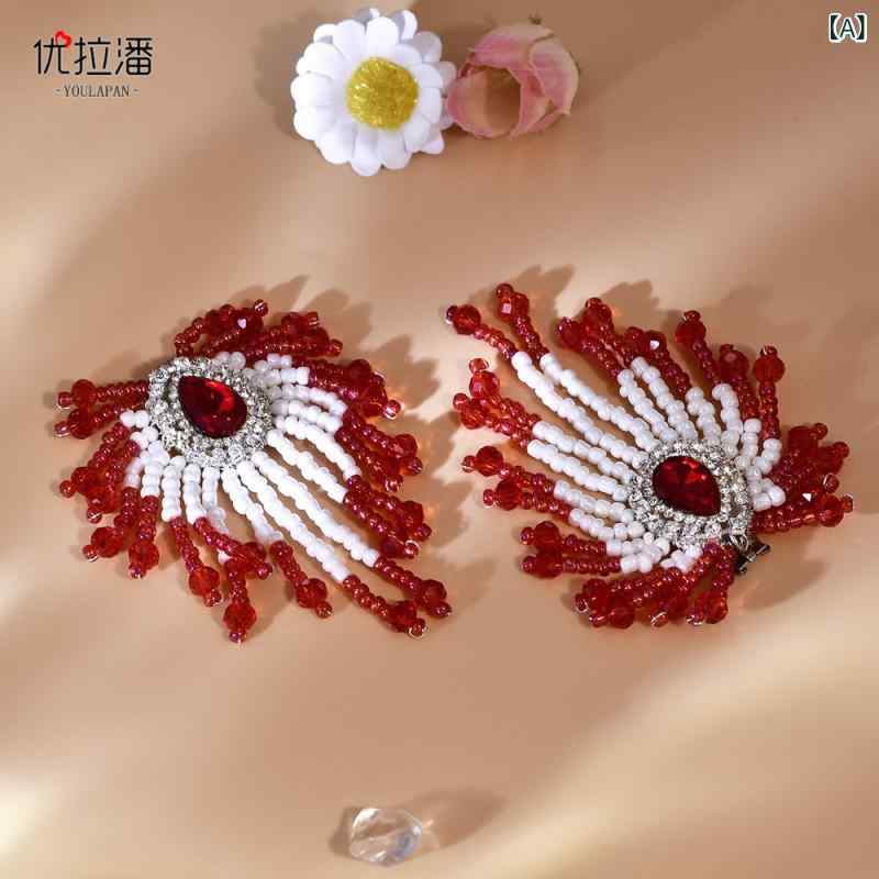 シューズアクセサリー レディース パンプス用 靴チャーム ビジュー ラインストーン クリスタル 華やか 高級感 結婚式 ブライダル パーティー ハイヒール 装飾 キラキラ シルバー 透明 パーツ 輝き エレガント 上品 フラワー