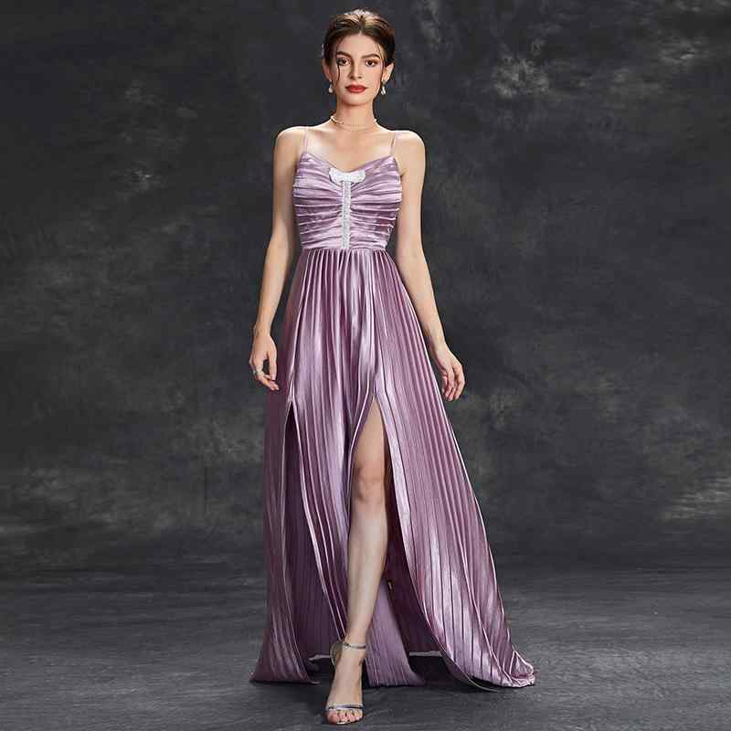 パーティードレス レディース ロング キャミソール スパンコール ラメ 背中あき エレガント 上品 高級感 フルレングス ブライズメイド 結婚式 二次会 お呼ばれ 春夏 ポリエステル ノースリーブ ワンピース 華やか