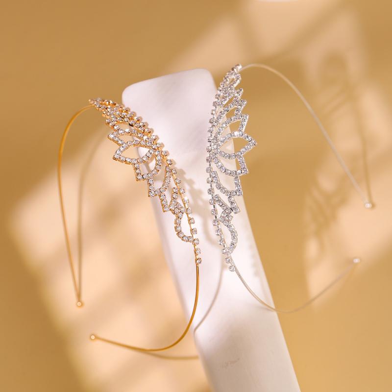 ティアラ レディース ヘアアクセサリー 髪飾り ヘッドドレス カチューシャ 王冠 ハート ラインストーン..