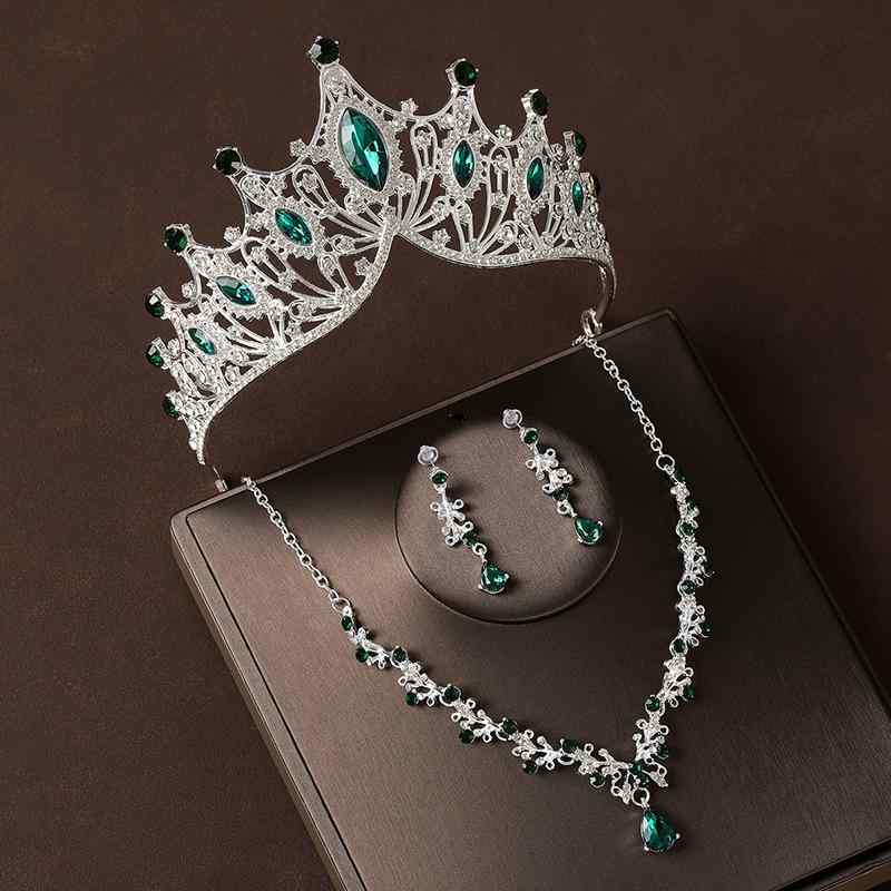 ティアラ レディース ネックレス ピアス ヘッドドレス 髪飾り 王冠 カチューシャ ジュエリー アクセサ..