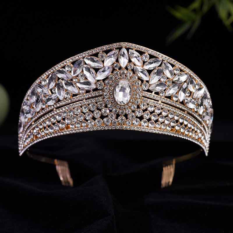 ティアラ レディース 冠 王冠 ヘアアクセサリー 髪飾り ヘッドドレス 結婚式 披露宴 パーティー 花嫁 ..