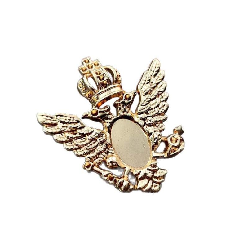 Brooches - アクセサリーパーツ メンズ レディース ループタイ ボロタイ 金具 紐留め ネクタイ ゴールド イーグル 鷲 彫刻 台座 土台 厚手 金属 亜鉛合金 ハンドメイド 材料 資材 手芸 丈夫 ネックレストップ リメイク ウエスタン ビンテージ風 豪華