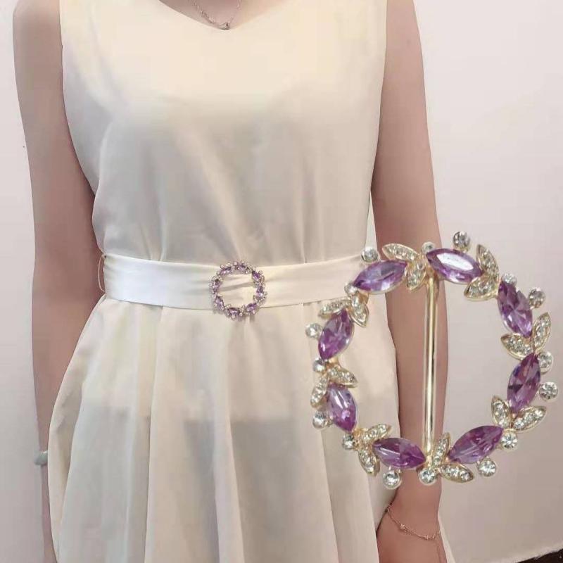 スカーフリング レディース 春夏 Tシャツ 裾上げ カーディガン ウエスト調整 留め具 バックル 合金 電..