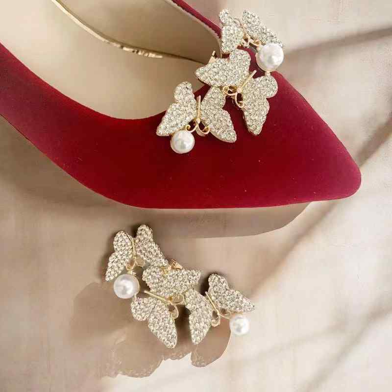 シューズアクセサリー レディース メンズ 靴飾り 金属 メタル ラインストーン ジルコニア ビジュー キラキラ 高級感 付け替え 取り外し サンダル パンプス スニーカー ゴールド シルバー デコパーツ カスタム オールシーズン