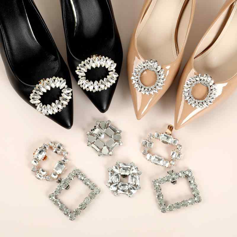 シューズアクセサリー メンズ レディース クリップ チャーム 金属製 シンプル パンプス サンダル スニーカー ブーツ 装飾 バックル 取り外し可能 高級感 ゴールド シルバー 結婚式 パーティー 普段使い オールシーズン