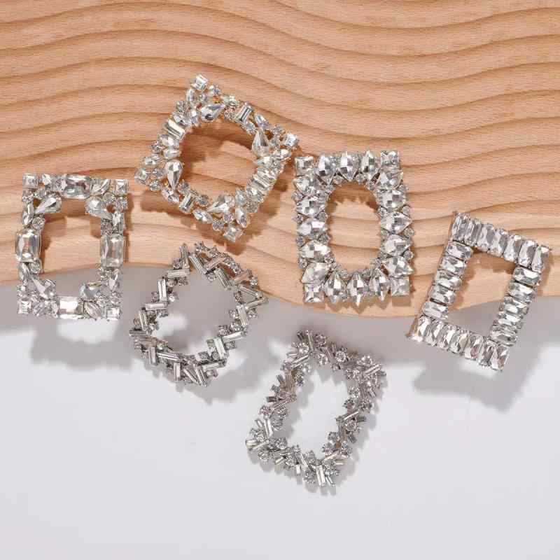 シューズアクセサリー レディース 靴飾り ビジュー ラインストーン ジルコニア キラキラ 高級感 パンプ..