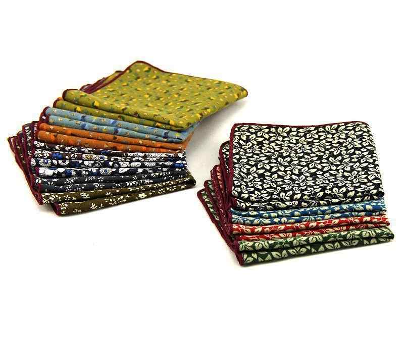 ・カテゴリ: ポケットチーフ・性別: 男性・対象年齢: 大人・素材: 綿・スタイル: トレンド・加工: プリント・柄: 小花柄・幅: 標準