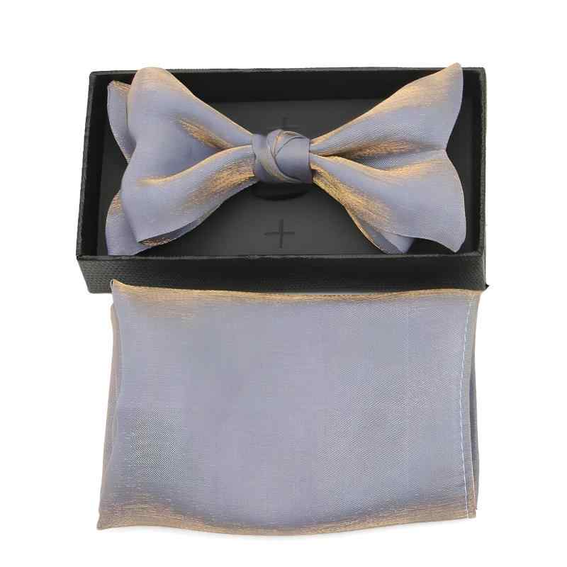 蝶ネクタイ メンズ レディース 男性用 マーメイド フィッシュテール ポケットチーフ 結婚式 披露宴 パーティー リボン フォーマル 礼服 新郎 アクセサリー ポリエステル 高級感 上品 ブラック ワインレッド グレー