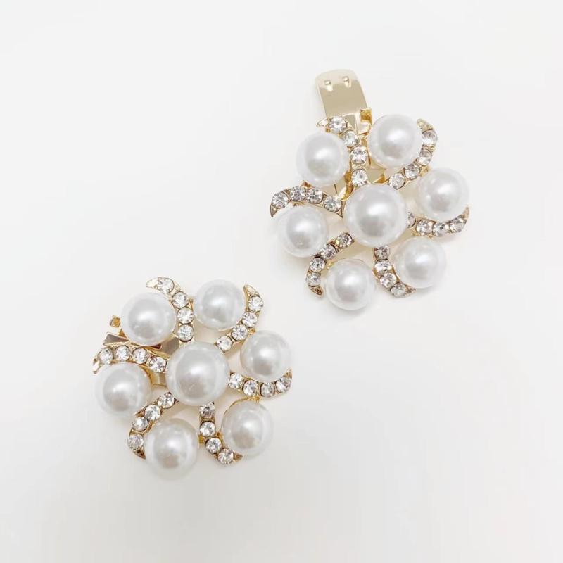 シューズアクセサリー メンズ レディース パール 取り外し メタル 亜鉛合金 シューズ 靴飾り 装飾 パーツ パンプス サンダル ブーツ オールシーズン 上品 華やか 足元 ワンポイント アレンジ フォーマル 結婚式 パーティー 高級感