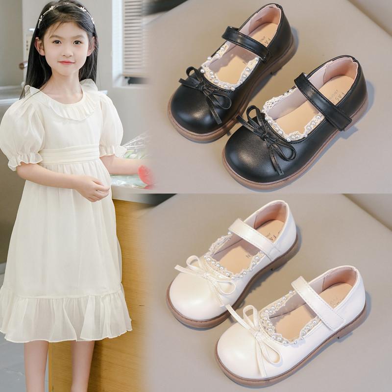 Shoes - フォーマルシューズ 女の子 キッズ 小学生 ガールズ 春秋 黒 ブラック アイボリー 発表会 結婚式 通学 軟らかい底 痛くない 履きやすい 面ファスナー 面ファスナー 通気性 合成皮革 かわいい プリンセス 高級感