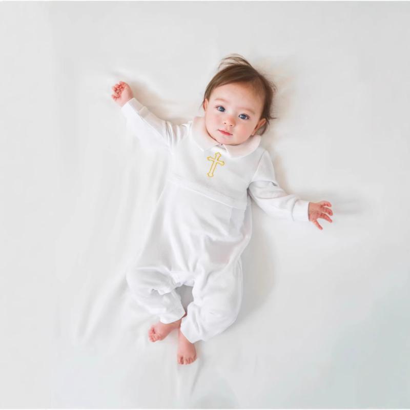ロンパース ベビー 男の子 女の子 カバーオール セレモニードレス 洗礼服 新生児 赤ちゃん 幼児 パジャ..