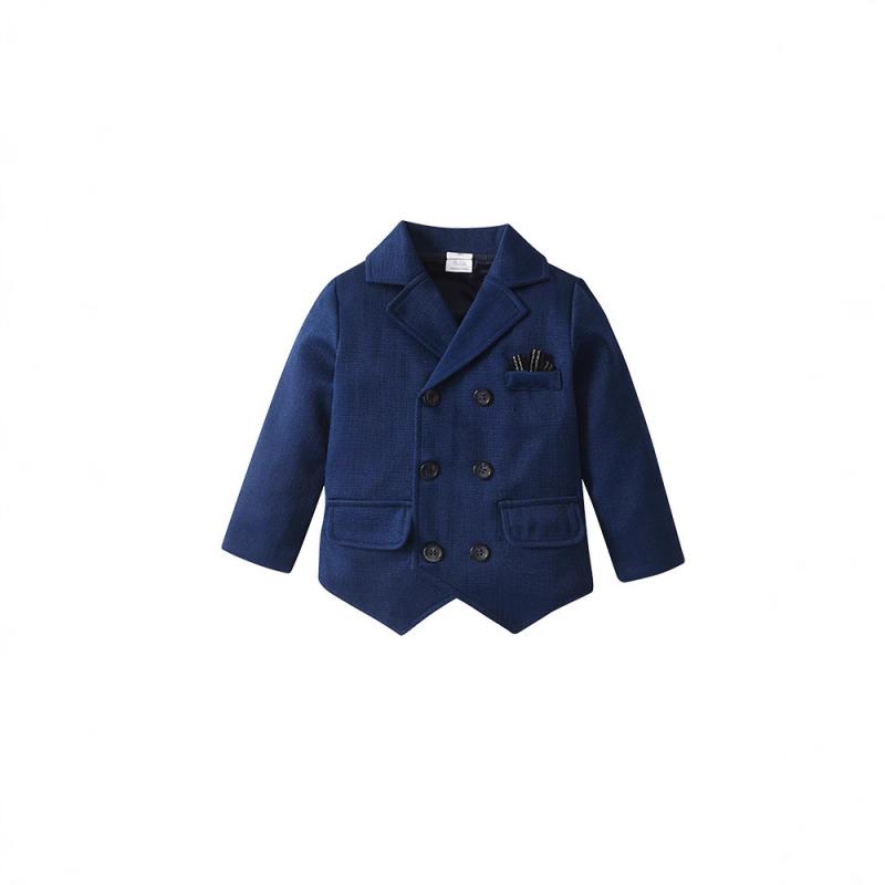 セットアップ 男の子 キッズ ベビー 春秋 長袖 トップス シャツ ベスト ズボン パンツ ボトムス スーツ..