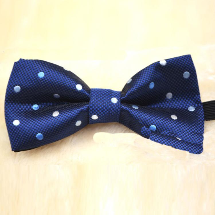 蝶ネクタイ ベビー 男の子 女の子 リボン フォーマル 勲章 エンブレム ジャガード織り ストライプ ポリ..