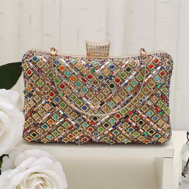 ショルダーバッグ レディース 手提げ クラッチ 鞄 ツーウェイ 斜め掛け 多機能 PUレザー チェーン 留め具 スクエア型 横長 カラフル トレンド 性 おしゃれ かわいい 高級感 結婚式 デイリー 秋冬